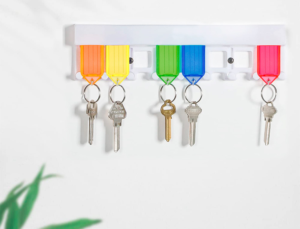CHAVEIRO PORTA ETIQUETAS Q-CONNECT PREMIUM COR AMARELO CAIXA DE 40 UNIDADES
