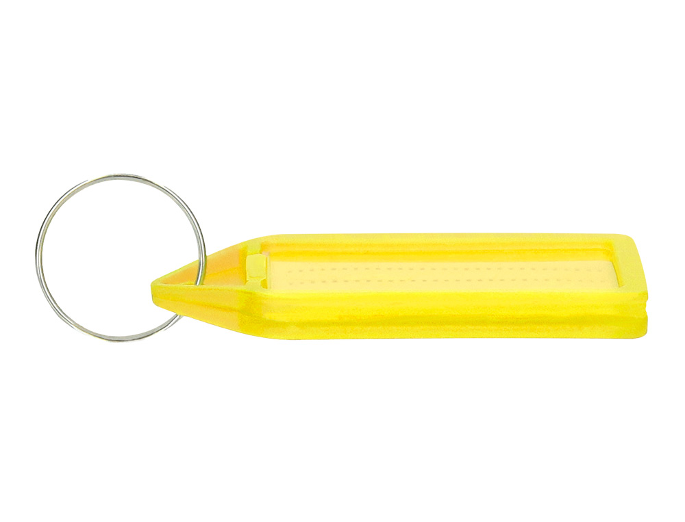 CHAVEIRO PORTA ETIQUETAS Q-CONNECT PREMIUM COR AMARELO CAIXA DE 40 UNIDADES