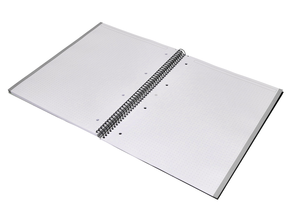 CADERNO ESPIRAL A4 MICRO ANTARTIK CAPA FORRADA 80F 90 GR PONTILHADO 1 BANDA 4 FUROS COR PRETO