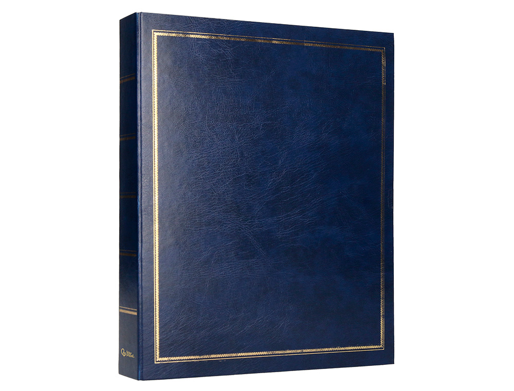 ALBUM DE FOTOS LIDERPAPEL ANEIS SERIE CLASSIC COM 20 FOLHAS AUTOADESIVAS COR AZUL