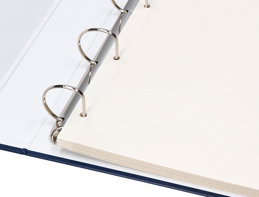 ALBUM DE FOTOS LIDERPAPEL ANEIS SERIE CLASSIC COM 20 FOLHAS AUTOADESIVAS COR AZUL