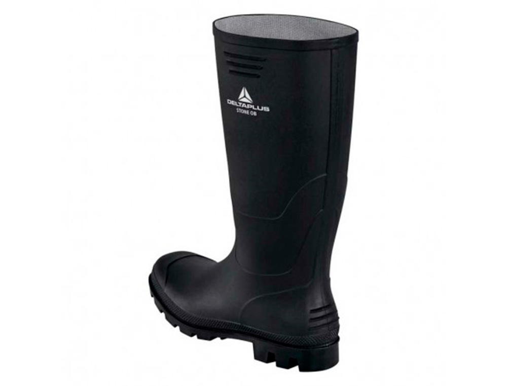 BOTAS DELTAPLUS DE SEGURANCA STONE PVC PRETO SOLA DE PITOES TAMANHO 38