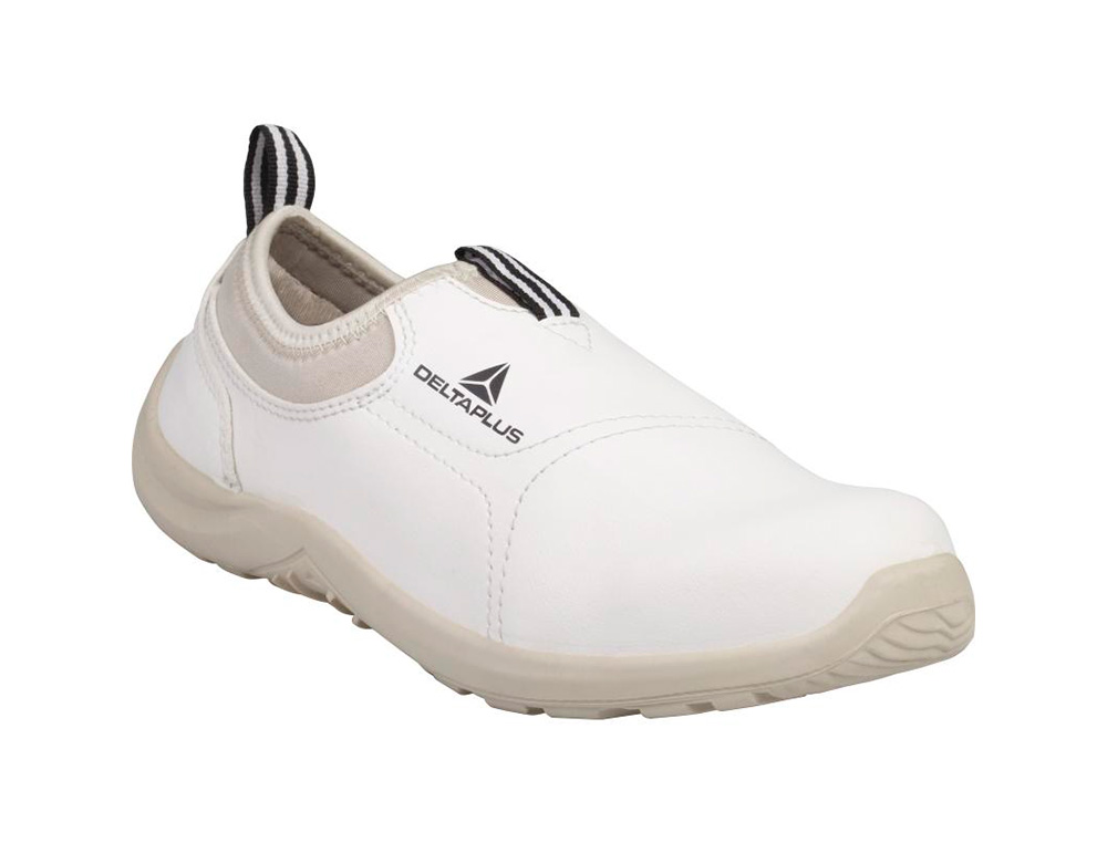 SAPATOS DE SEGURANCA DELTAPLUS MICROFIBRA PU SOLA PU MONO-DENSIDADE COR BRANCO TAMANHO 48