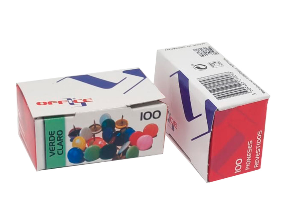 PIONESES LISMANIA OFFICE COR VERDE CAIXA DE 100 UNIDADES