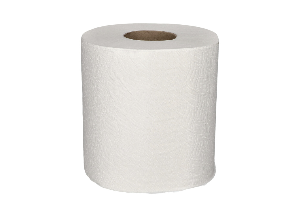PAPEL SECA MAOS BUNZL GREENSOURCE 2 FOLHAS CELULOSE BRANCA 200 MM X 150 MT PACK DE 6 ROLOS