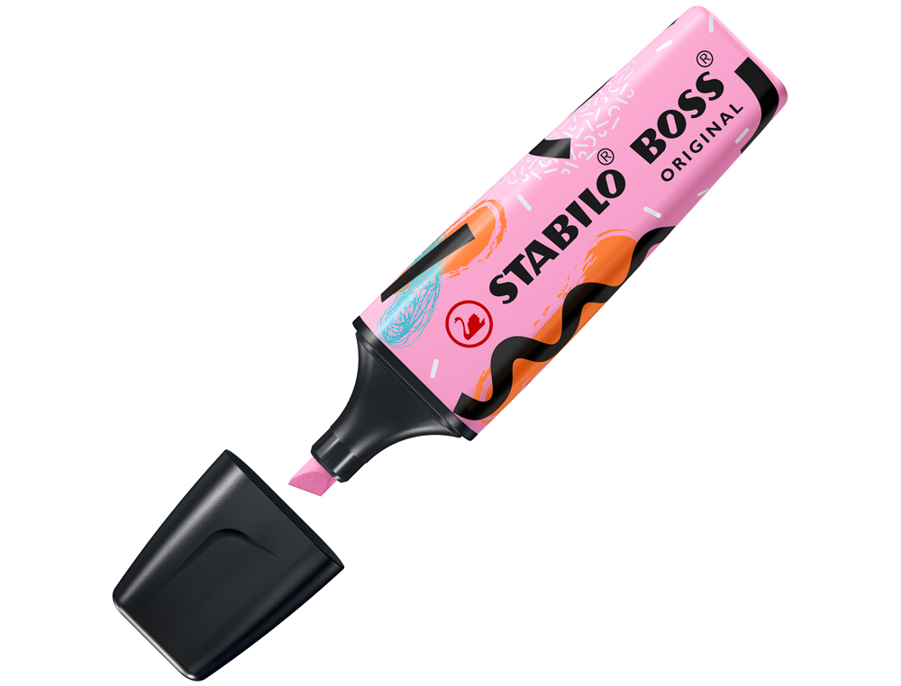 MARCADOR FLUORESCENTE STABILO BOSS ORIGINAL PASTEL BY JU SCHNEE FUCSIA