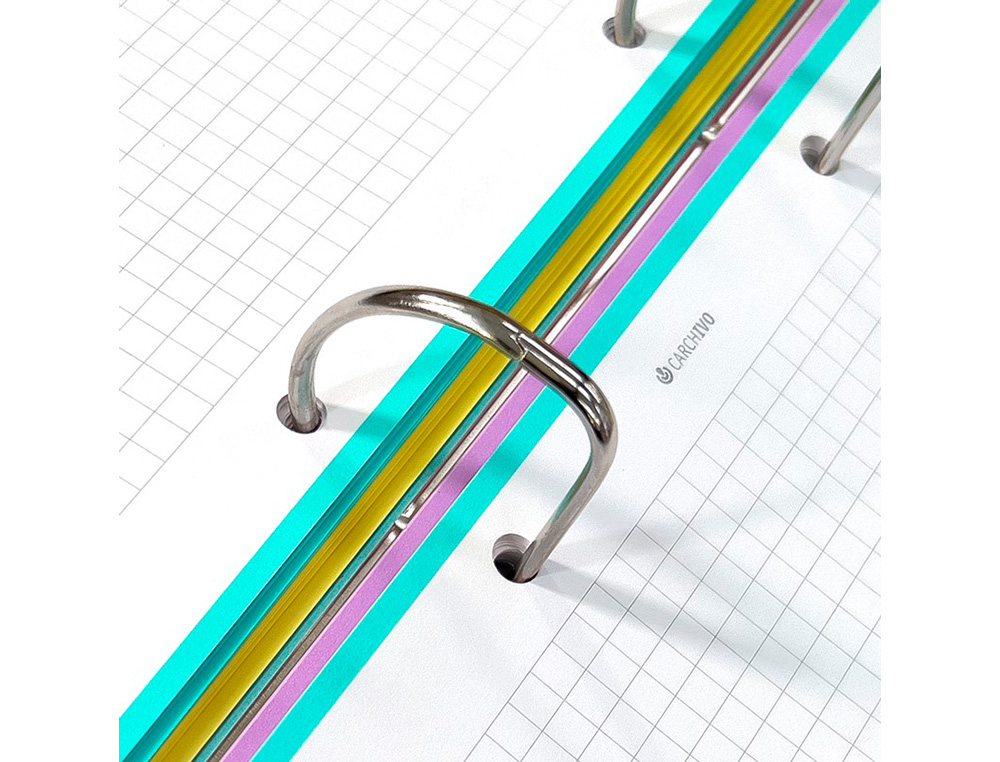 PASTA DE 4 ANEIS DE 35 MM CARCHIVO DIN A4 POLIPROPILENO COM RECARGA SOFT FOAM STYLE