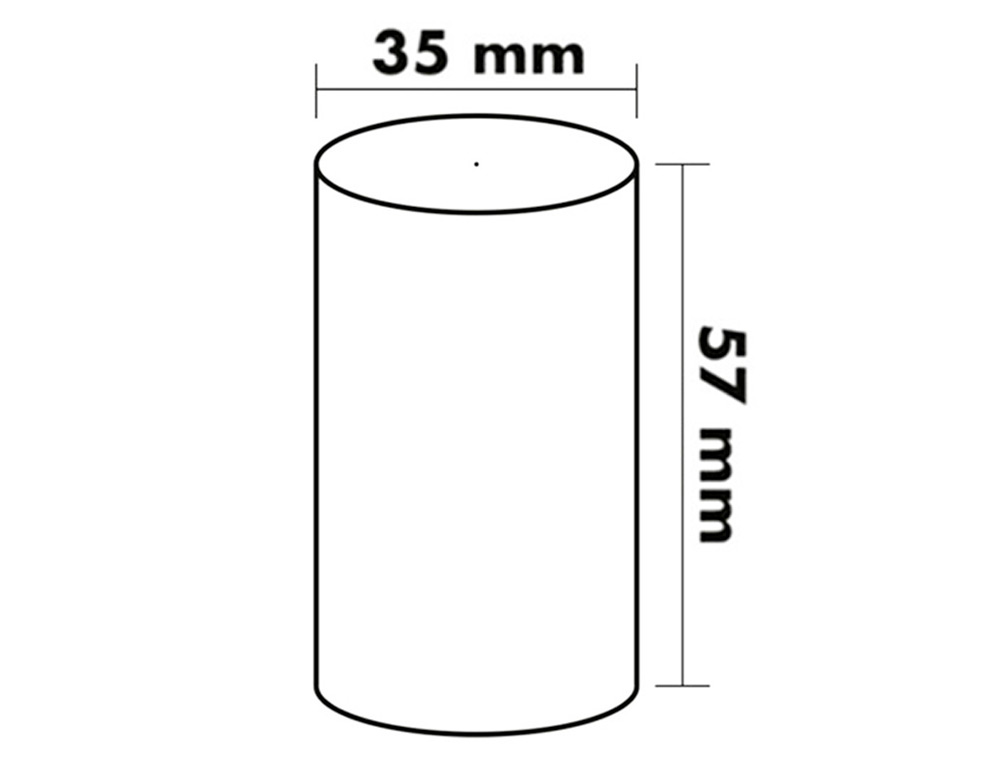 ROLO TERMICO PARA IMPRESSORA GREENING 57 MM LARGURA X 35 MM DIAMETRO PARA TPV SEM BISFENOL EM PAPEL DE 70 GR