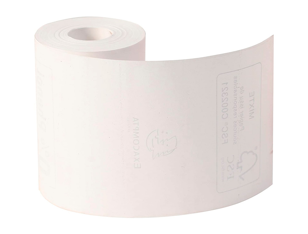 ROLO DE CALCULADORA EXACOMPTA TERMICO PARA TPV 57 MM X 40 MM 55 G/M2 FSC SEM FENOL NEM PLASTICO