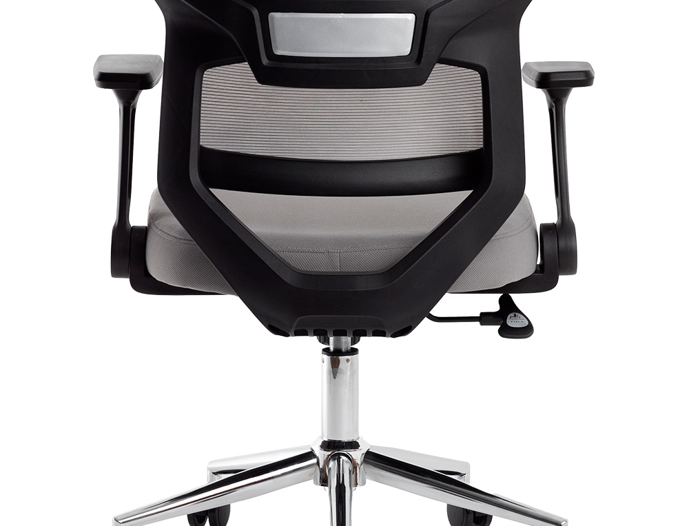 CADEIRA DE ESCRITORIO Q-CONNECT LUCCA MALHA BASE METAL ALT MAX 1090 MM LARG 700 MM PROF 650 MM RODAS PREMIUM COR PRETO/C