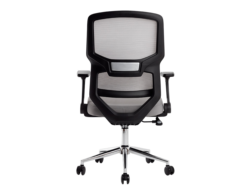 CADEIRA DE ESCRITORIO Q-CONNECT LUCCA MALHA BASE METAL ALT MAX 1090 MM LARG 700 MM PROF 650 MM RODAS PREMIUM COR PRETO/C