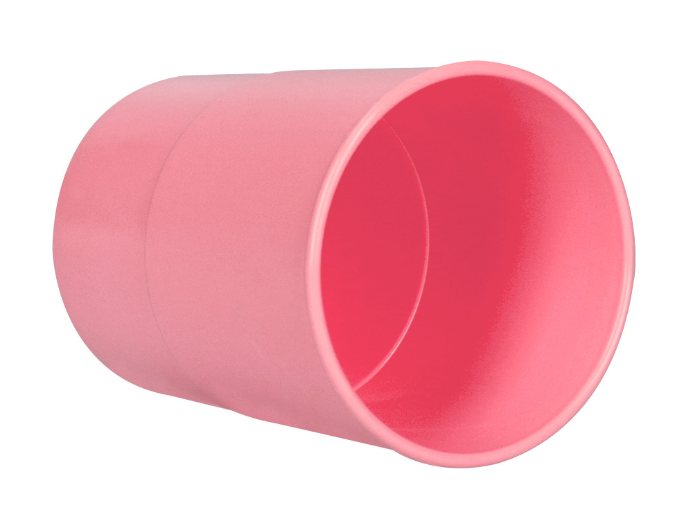 PORTA LAPIS Q-CONNECT PLASTICO ROSA PASTEL