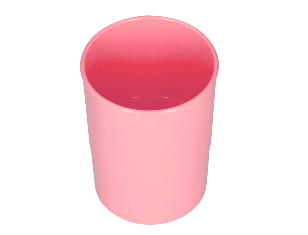 PORTA LAPIS Q-CONNECT PLASTICO ROSA PASTEL