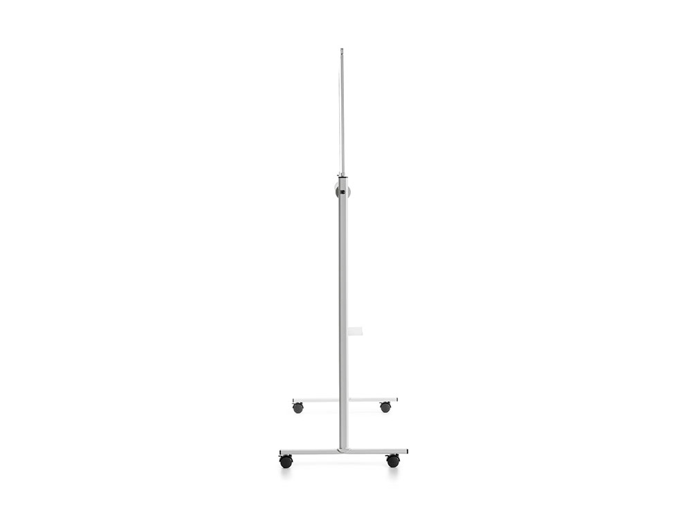 QUADRO BRANCO ROCADA ACO VITRIFICADO MAGNETICO MOLDURA ALUMINIO DUPLA FACE GIRATORIO 90X120 CM