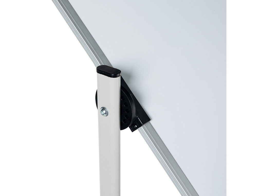 QUADRO BRANCO ROCADA ACO VITRIFICADO MAGNETICO MOLDURA ALUMINIO DUPLA FACE GIRATORIO 90X120 CM