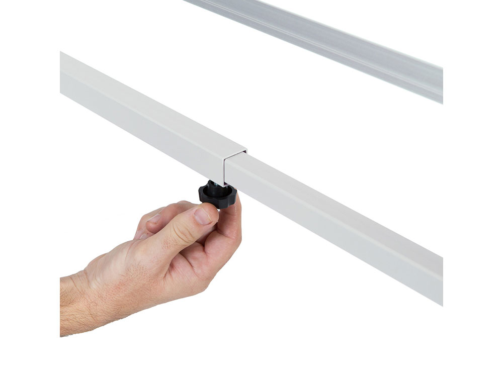 QUADRO BRANCO ROCADA ACO VITRIFICADO MAGNETICO MOLDURA ALUMINIO DUPLA FACE GIRATORIO 90X120 CM