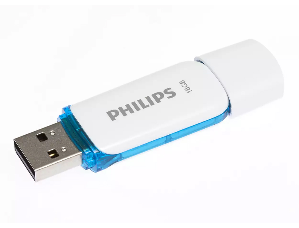 PEN DRIVE USB PHILIPS FLASH USB 2.0 16 GB SNOW BLUE