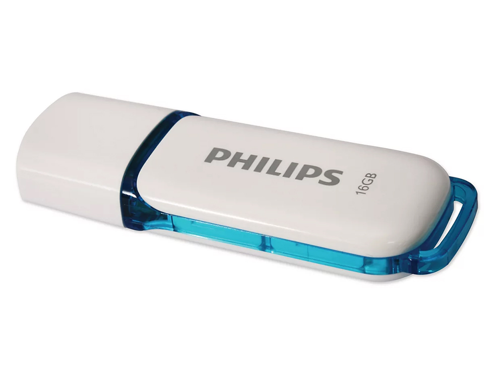PEN DRIVE USB PHILIPS FLASH USB 2.0 16 GB SNOW BLUE