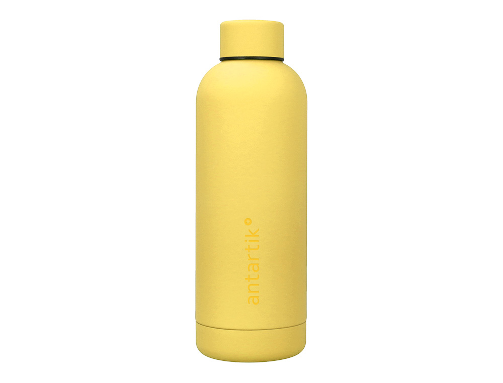 GARRAFA ANTARTIK ISOTERMICA ACO INOXIDAVEL LIVRE DE BPA COR AMARELO 500 ML