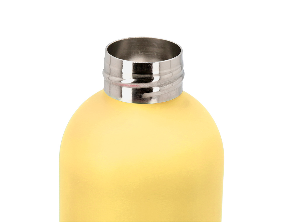 GARRAFA ANTARTIK ISOTERMICA ACO INOXIDAVEL LIVRE DE BPA COR AMARELO 500 ML