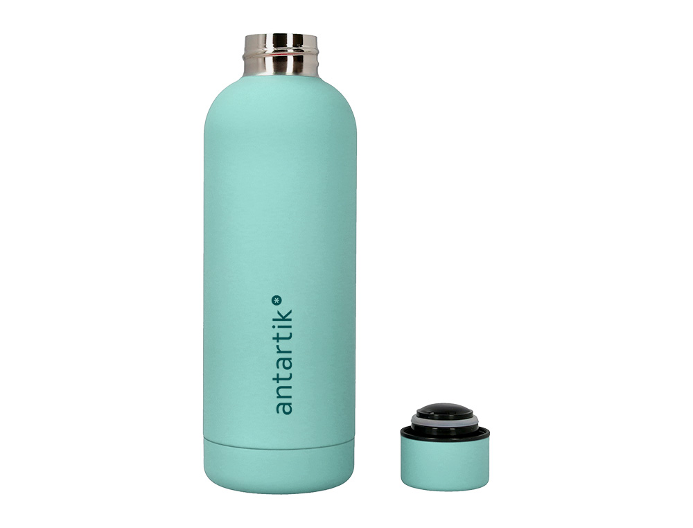 GARRAFA ANTARTIK ISOTERMICA ACO INOXIDAVEL LIVRE DE BPA COR MENTA 500 ML