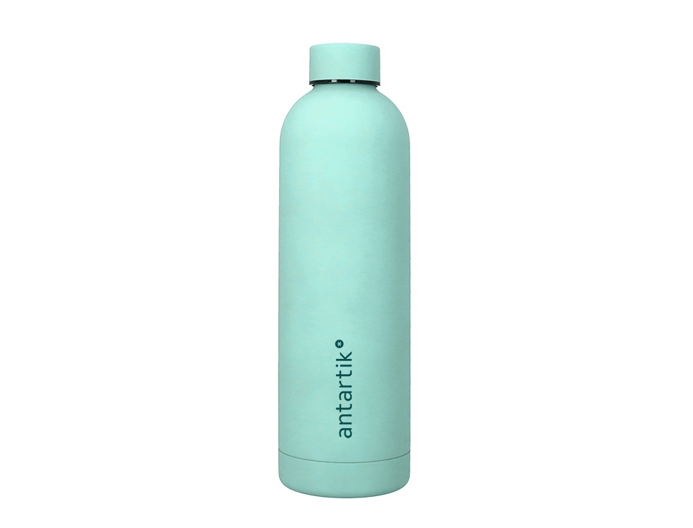 GARRAFA ANTARTIK ISOTERMICA ACO INOXIDAVEL LIVRE DE BPA COR MENTA 750 ML