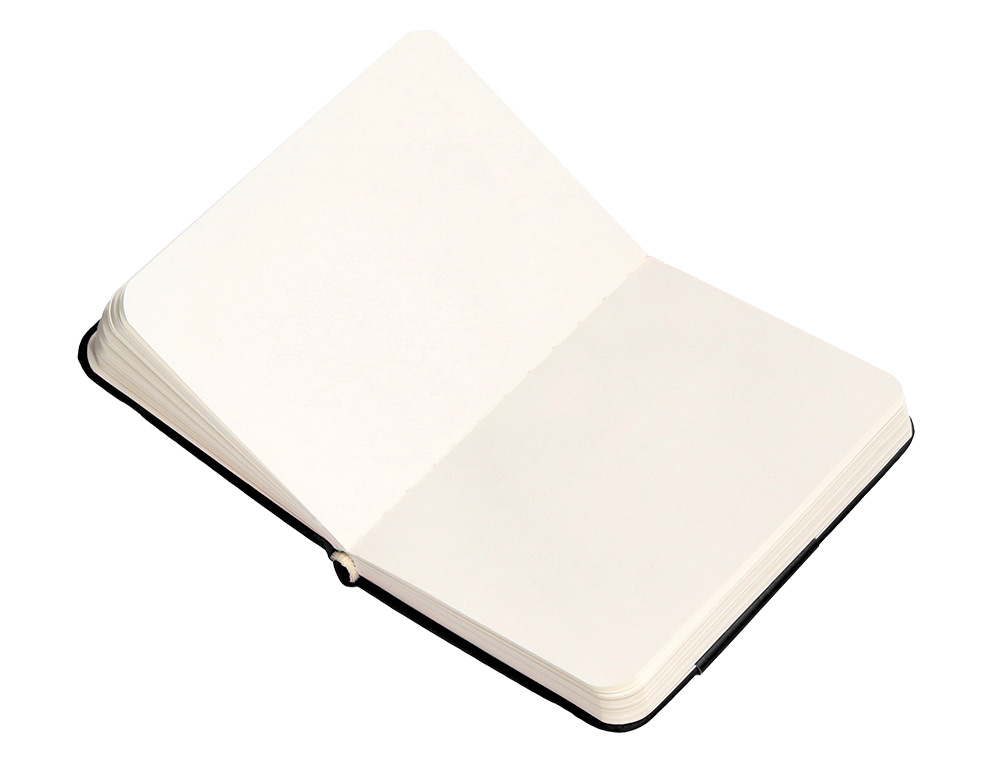 CADERNO COM ELASTICO ANTARTIK NOTES CAPA DURA A7 LISO PRETO 80 FOLHAS 80 GR FSC