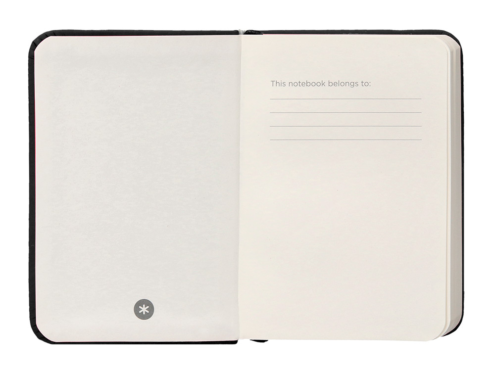 CADERNO COM ELASTICO ANTARTIK NOTES CAPA DURA A7 LISO PRETO 80 FOLHAS 80 GR FSC