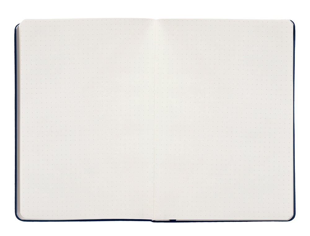 CADERNO COM ELASTICO ANTARTIK NOTES CAPA DURA A5 PONTILHADO AZUL MARINHO 100 FOLHAS 80 GR FSC