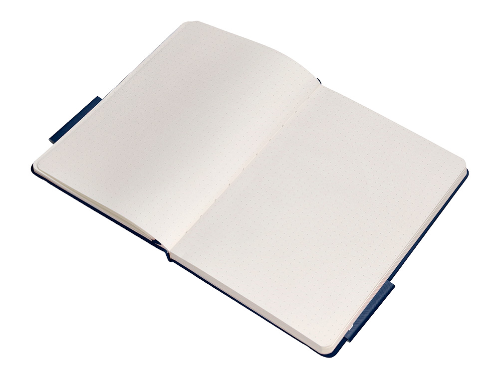 CADERNO COM ELASTICO ANTARTIK NOTES CAPA DURA A5 PONTILHADO AZUL MARINHO 100 FOLHAS 80 GR FSC