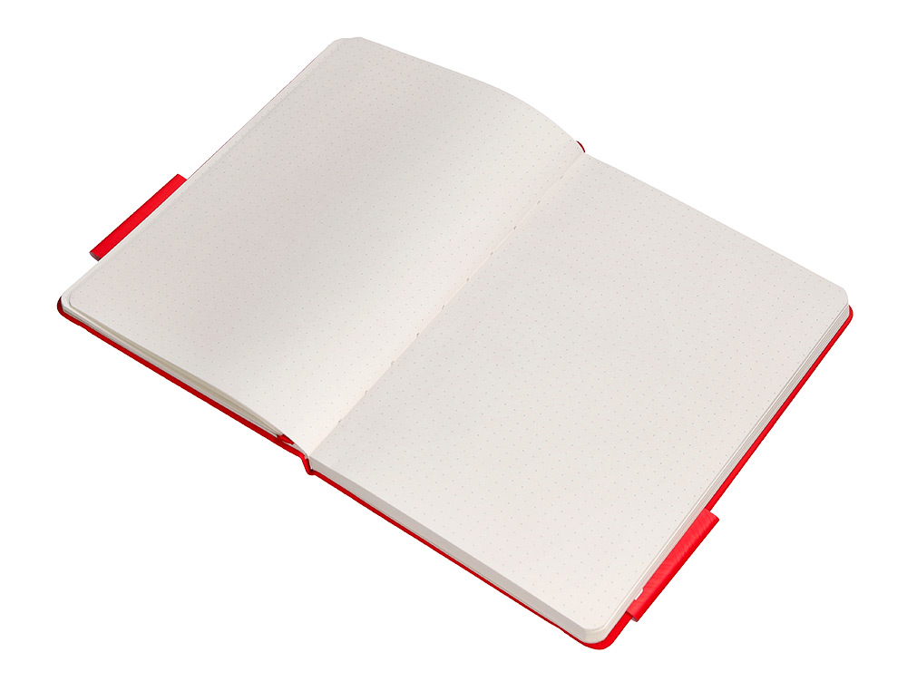 CADERNO COM ELASTICO ANTARTIK NOTES CAPA DURA A5 PONTILHADO VERMELHO 100 FOLHAS 80 GR FSC