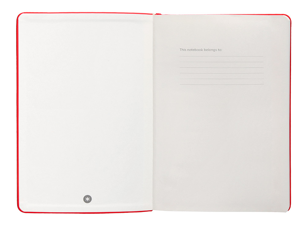 CADERNO COM ELASTICO ANTARTIK NOTES CAPA DURA A5 PONTILHADO VERMELHO 100 FOLHAS 80 GR FSC