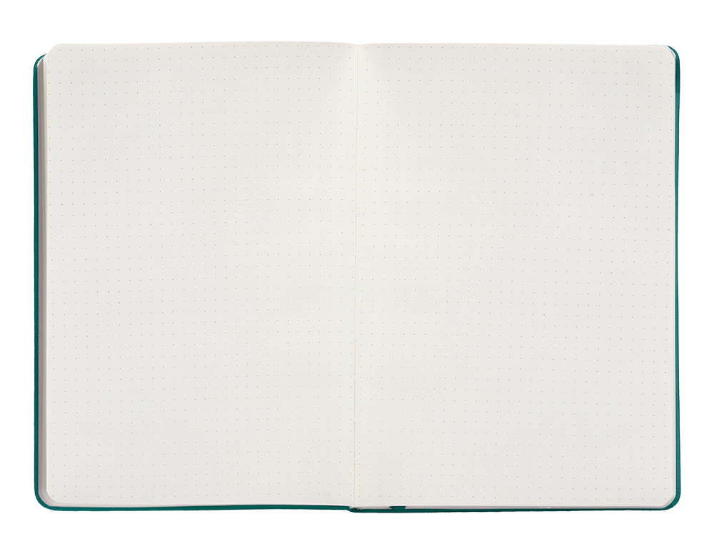 CADERNO COM ELASTICO ANTARTIK NOTES CAPA DURA A5 PONTILHADO VERDE AGUA-MARINHA 100 FOLHAS 80 GR FSC