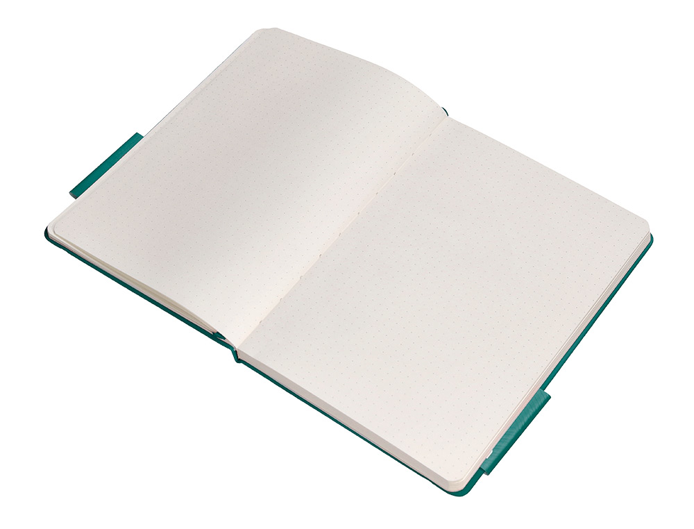 CADERNO COM ELASTICO ANTARTIK NOTES CAPA DURA A5 PONTILHADO VERDE AGUA-MARINHA 100 FOLHAS 80 GR FSC