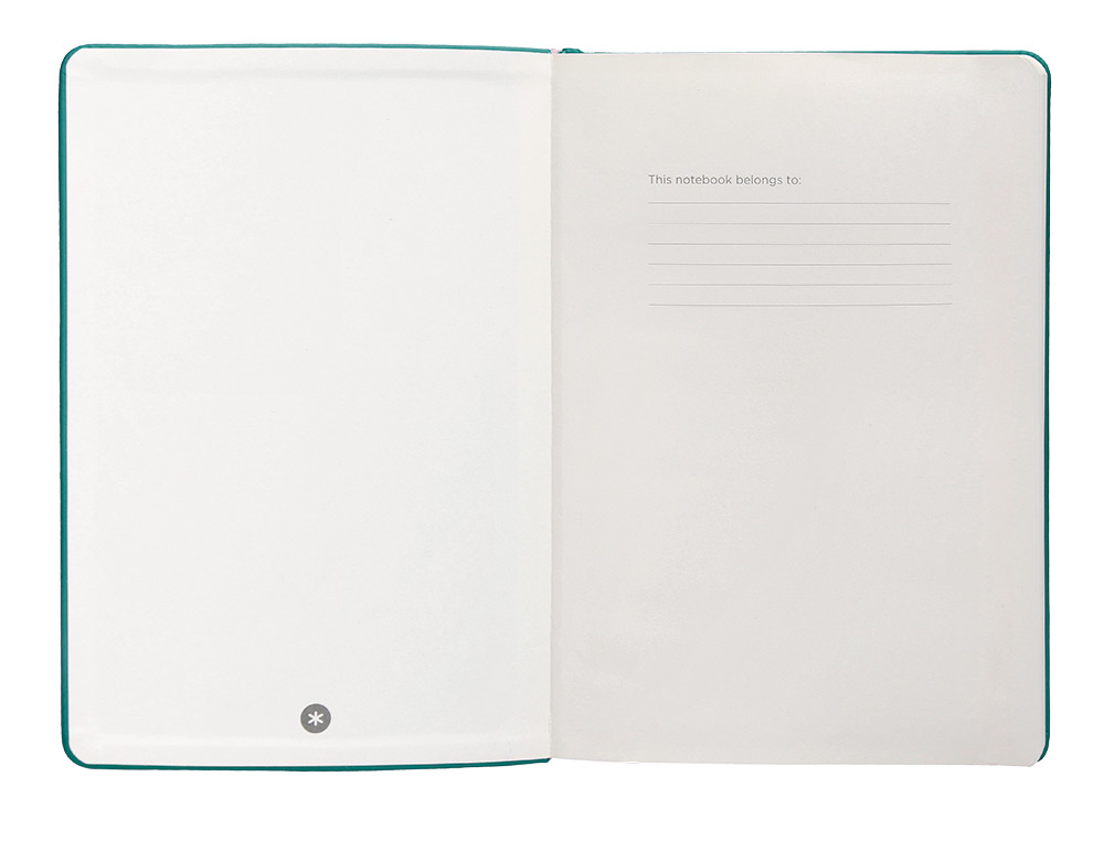 CADERNO COM ELASTICO ANTARTIK NOTES CAPA DURA A5 PONTILHADO VERDE AGUA-MARINHA 100 FOLHAS 80 GR FSC