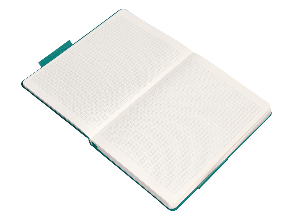 CADERNO COM ELASTICO ANTARTIK NOTES CAPA DURA A5 QUADRICULADO VERDE AGUA-MARINHA 100 FOLHAS 80 GR FSC