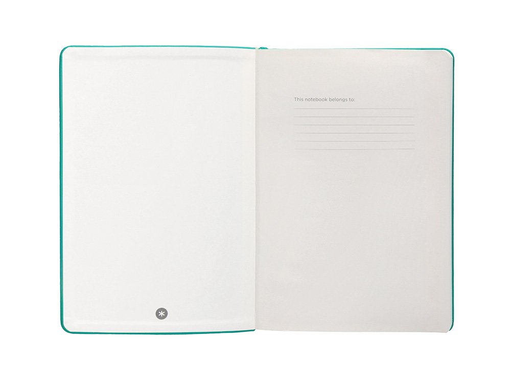 CADERNO COM ELASTICO ANTARTIK NOTES CAPA DURA A4 PAUTADO TURQUESA 100 FOLHAS 80 GR FSC