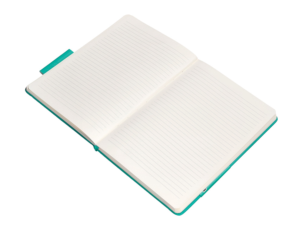 CADERNO COM ELASTICO ANTARTIK NOTES CAPA DURA A4 PAUTADO TURQUESA 100 FOLHAS 80 GR FSC