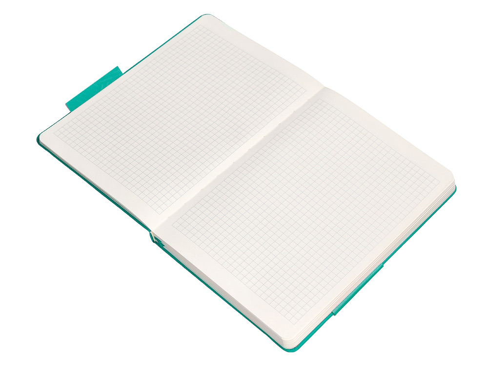 CADERNO COM ELASTICO ANTARTIK NOTES CAPA DURA A5 QUADRICULADO TURQUESA 100 FOLHAS 80 GR FSC