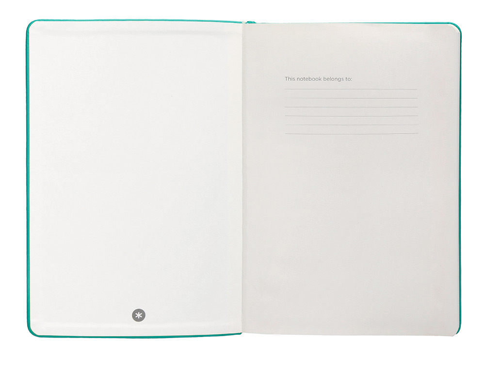 CADERNO COM ELASTICO ANTARTIK NOTES CAPA DURA A5 QUADRICULADO TURQUESA 100 FOLHAS 80 GR FSC