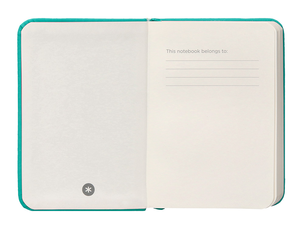 CADERNO COM ELASTICO ANTARTIK NOTES CAPA DURA A7 LISO TURQUESA 80 FOLHAS 80 GR FSC
