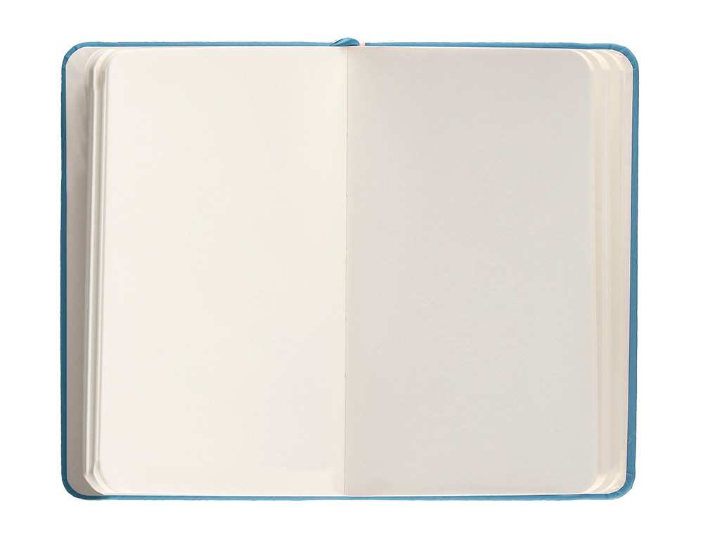 CADERNO COM ELASTICO ANTARTIK NOTES CAPA DURA A6 PAUTADO AZUL CLARO 100 FOLHAS 80 GR FSC