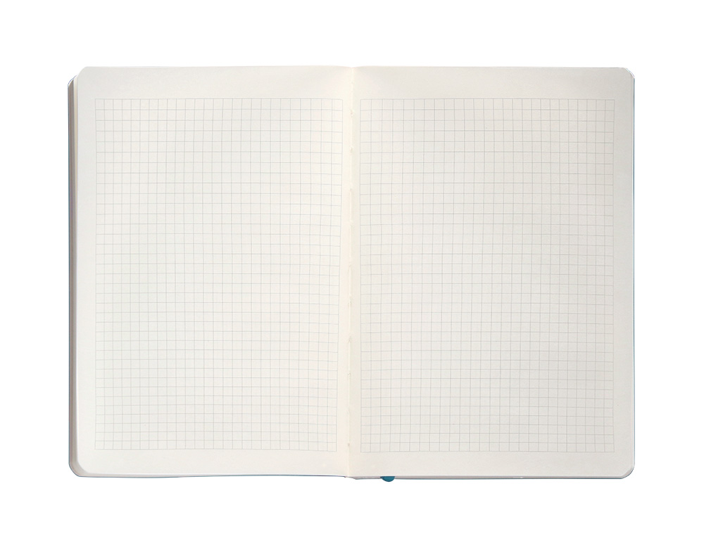 CADERNO COM ELASTICO ANTARTIK NOTES CAPA MOLE A5 QUADRICULADO AZUL CLARO 80 FOLHAS 80 GR FSC