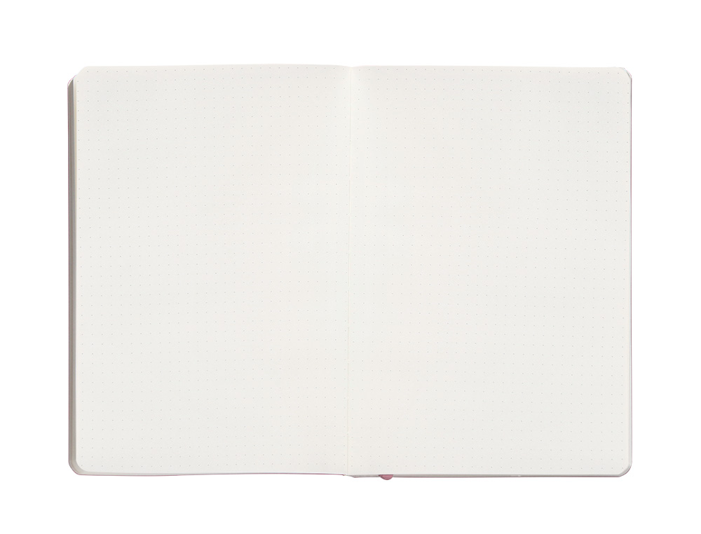 CADERNO COM ELASTICO ANTARTIK NOTES CAPA MOLE A5 PONTILHADO ROSA PASTEL 80 FOLHAS 80 GR FSC