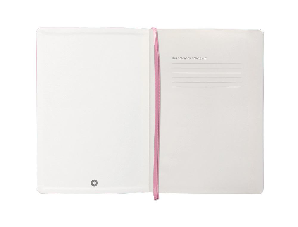 CADERNO COM ELASTICO ANTARTIK NOTES CAPA MOLE A5 PONTILHADO ROSA PASTEL 80 FOLHAS 80 GR FSC