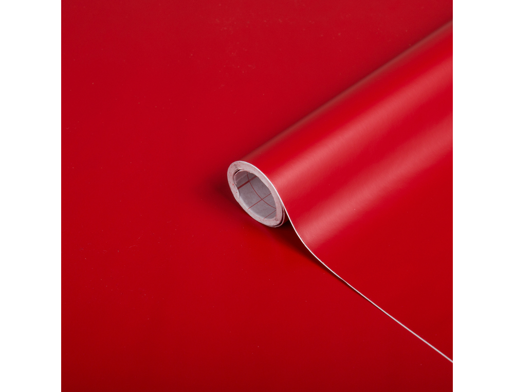 ROLO ADESIVO DC-FIX VERMELHO SINAL MATE LARGURA 45 CM COMPRIMENTO 15 MT