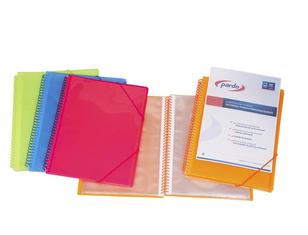 CAPA CATALOGO PARDO COM ESPIRAL 20 BOLSAS FOLIO PERSONALIZAVEL COR PRETO