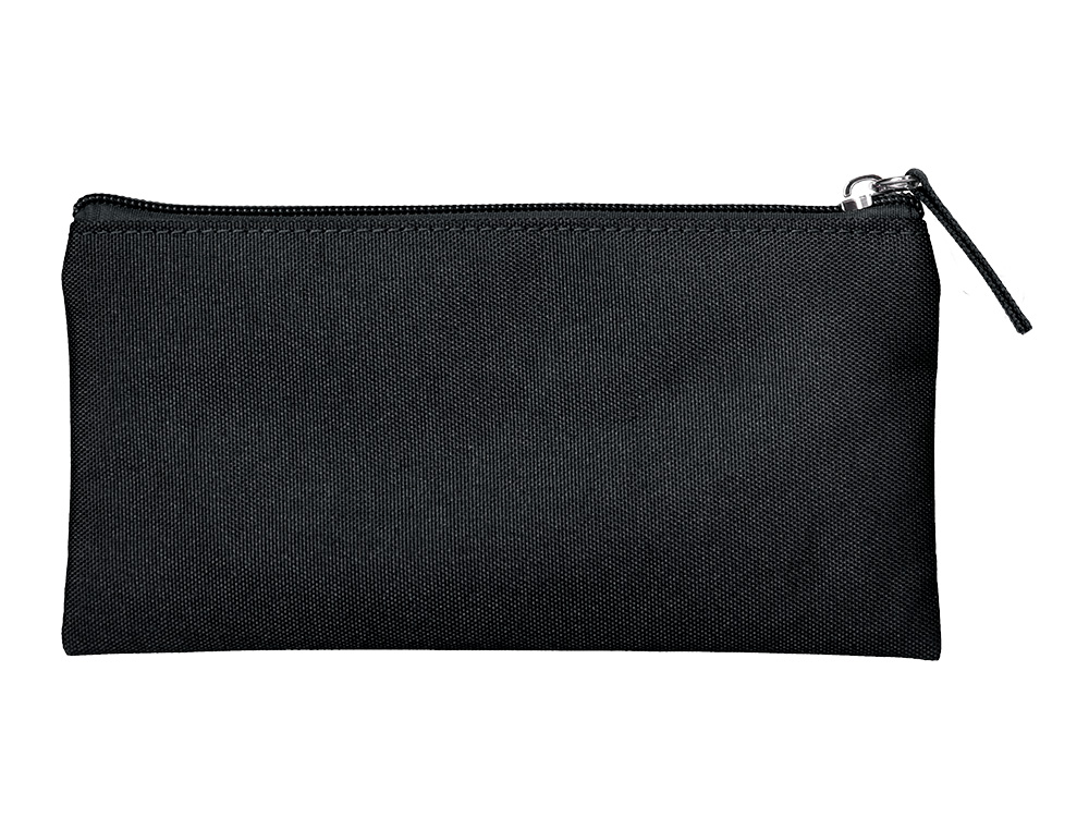 ESTOJO ESCOLAR LIDERPAPEL PLANO LARGO UM FECHO 200X100 MM PRETO