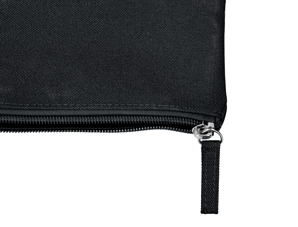 ESTOJO ESCOLAR LIDERPAPEL PLANO LARGO UM FECHO 200X100 MM PRETO