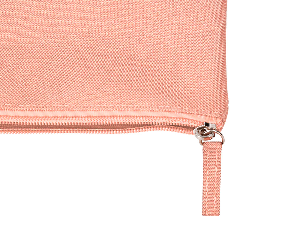 ESTOJO ESCOLAR LIDERPAPEL PLANO LARGO UM FECHO 200X100 MM ROSA